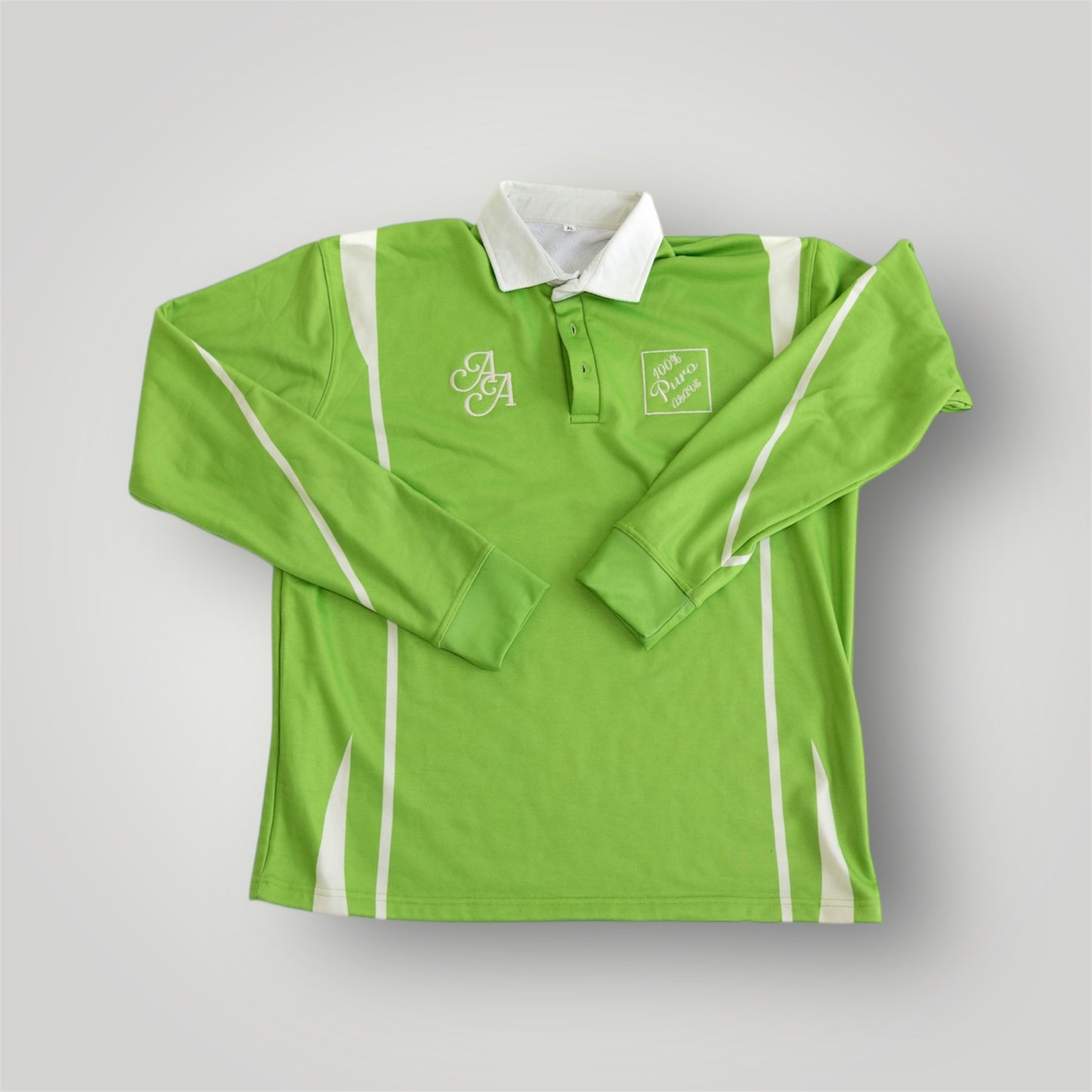 AGAVE ADDICTS LONG-SLEEVE POLO [GREEN]