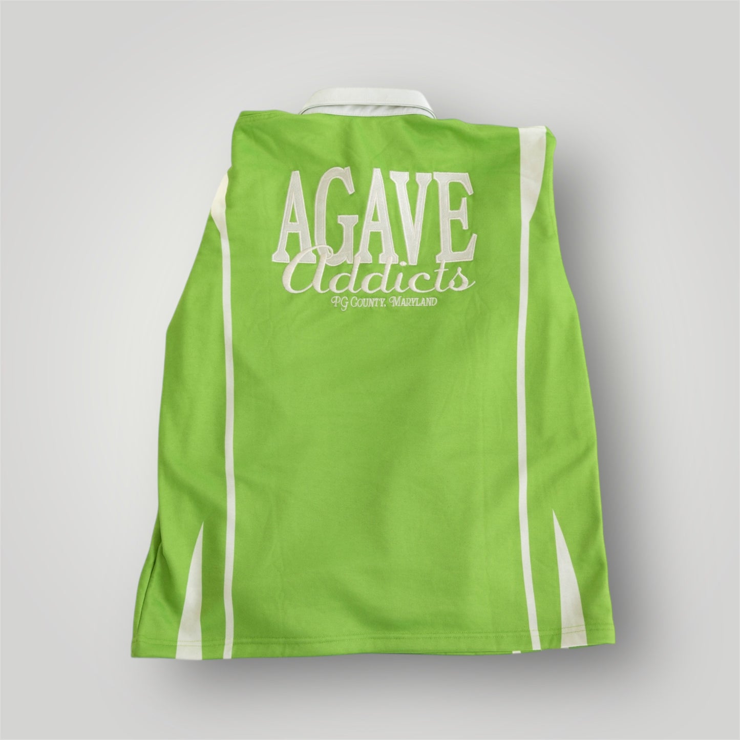 AGAVE ADDICTS LONG-SLEEVE POLO [GREEN]