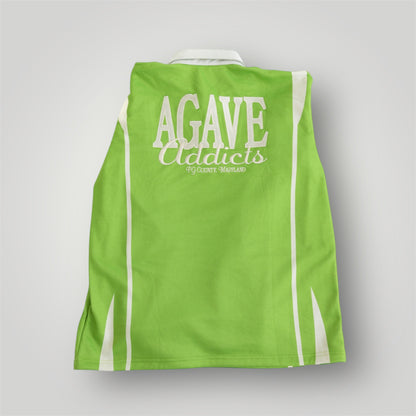 AGAVE ADDICTS LONG-SLEEVE POLO [GREEN]