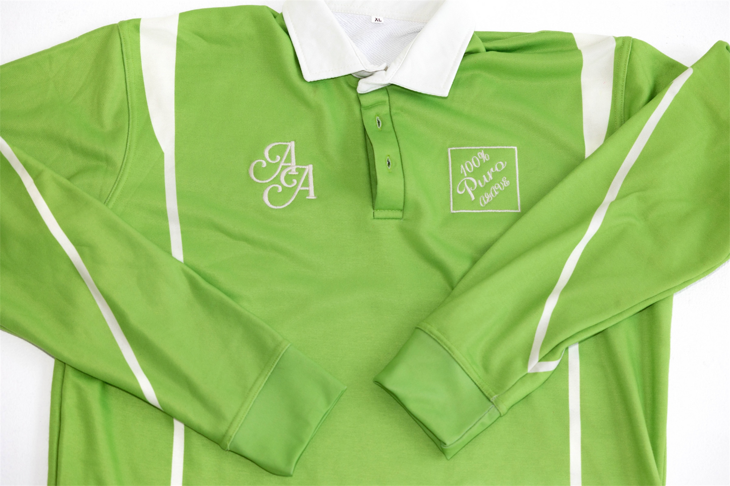 AGAVE ADDICTS LONG-SLEEVE POLO [GREEN]