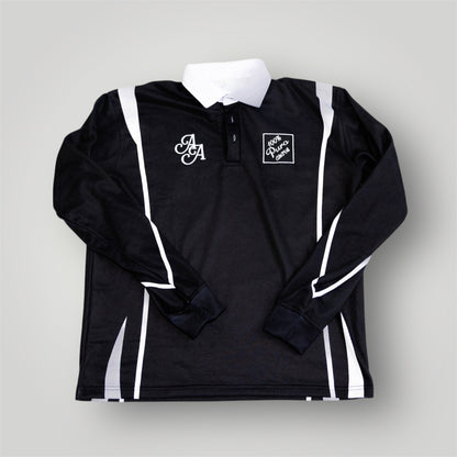 AGAVE ADDICTS LONG-SLEEVE POLO [BLACK]